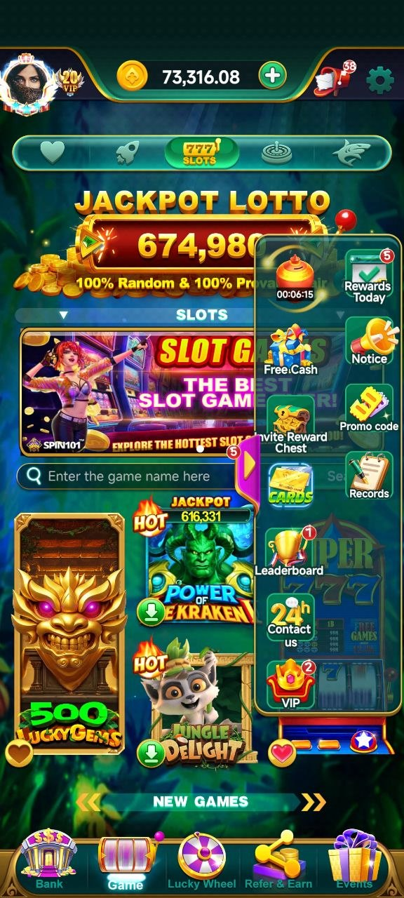 Core Games inside Spin 101